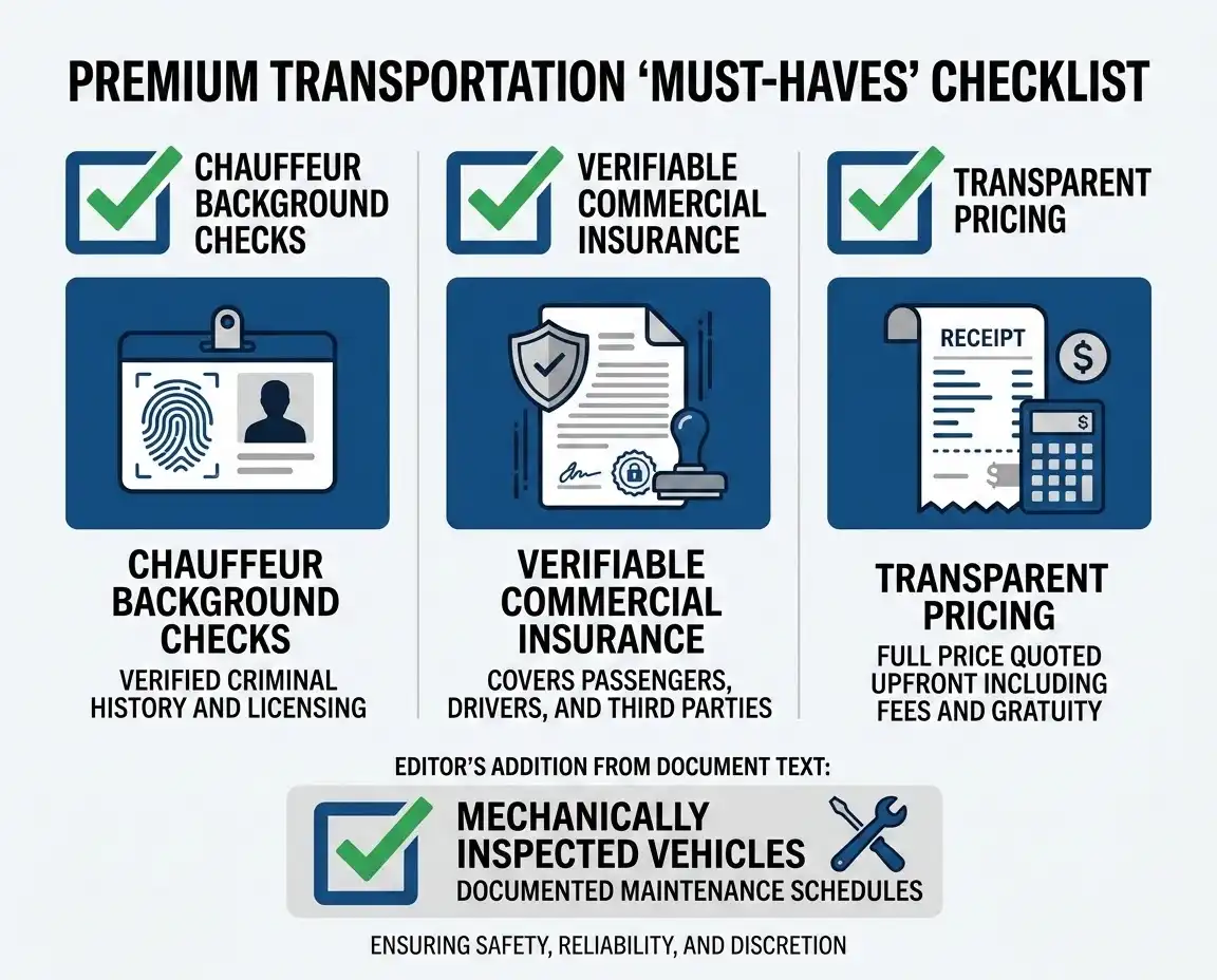 luxury transportation service features